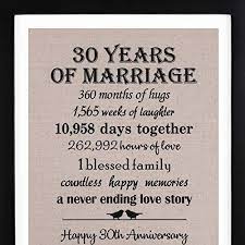 Create and share by tagging @hallmarkstores. 30th Anniversary Love Birds Burlap Print With Frame 30th Wedding Anniversary Gift For Her 30 Year Wedding Anniversary Gifts For Couple Buy Online In Antigua And Barbuda At Antigua Desertcart Com Productid 98869783