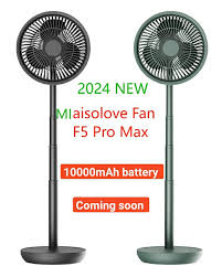 F5 Pro Max Rechargeable Desktop Stand Fan 10000mAh Battery