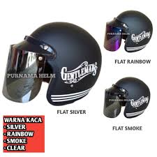 Helm bogo ini dibuat dengan. Helm Bogo Gentleman Kaca Datar Shopee Indonesia