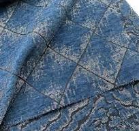 Jinteng OEM ODM 100% Poliestere Tessuto Blu Tintura a Filo ...