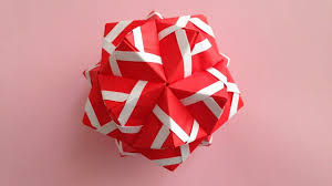 origami kusudama sonobe inside out line 30units instructions 折り紙のくす玉 薗部式 裏出しライン 30ユニット modular origami origami tutorial easy origami paper art