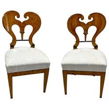 Early 19th Century Set Of 4 Austrian Biedermeier Chairs Biedermeier Chairs Vintage Chairs Chair
