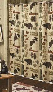 Lodge Rustic Shower Curtain Ideas On Foter Cabin Bathrooms Log Cabin Decor Country House Decor