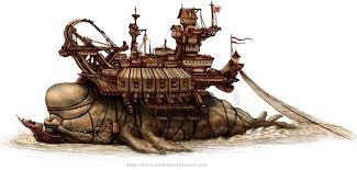 A Whale Of A Ship Steampunk Art Concept Art Gallery Art
