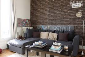 Chambre Salon Avec Un Mur De Briques Brunes C0643 Mires Paris
