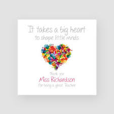 Some affiliate links used below. Personalised Handmade Teacher Heart Thank You Card Mr Mrs Miss School Ebay