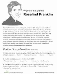 Dna the secret of life.— the answer is deoxyribonucleic acid got its name from the simple sugar deoxyribose. Rosalind Franklin Worksheet Education Com