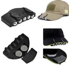 Gf Pro Gfp5lcl5pk Clip On 5 Led Head Cap Hat Light Lamp Torch Fishing Camping Hunting Outdoor Sports Home Improvement Learn Mo Led Head Caps Hats Lamp Light