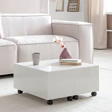 Couchtisch wohnzimmertisch edelstahl silber niedrig klein holz modern design. Wohnling Couchtisch Wl5 917 Weiss 60x40x60 Cm Holz Wohnzimmertisch Tisch Klein Kaffeetisch Hochglanz Sofatisch