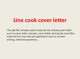 Line Cook Cover Letter