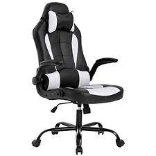 Most office chairs focus on dark colors and earth tones, and have more traditional seat designs. Review For Bestoffice Pc Gaming Chair Ergonomic Office Chair Desk Chair With Lumbar Support Flip Up Arms Headrest Pu Leather Executive High Back Computer Chair For Adults Women Men Black And White