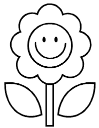 Make a fun coloring book out of family photos wi. Simple Flower Coloring Page Fall Coloring Pages Spring Coloring Pages Preschool Coloring Pages