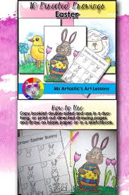 Easter Directed Drawing Elementary Art Projects Kids Art Projects Directed Drawing