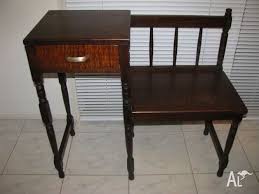 Antique 1930s Telephone Table With Seat Drawer Silky Oak Display For Sale In Macgregor Queensland Classif Telephone Table With Seat Telephone Table Seating