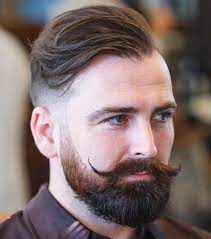 Long Top Shaved Sides Hairstyle Balding Mens Hairstyles Undercut With Beard Mens Haircuts Short