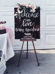 Rustic Baby Shower Sign Custom Baby Shower Welcome Sign Welcome Baby Shower Sign Baby Shower Decor Gender Neutral Sign Chalk Diy Banners Signs Paper Party Supplies Stokfella Com