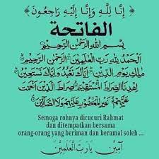 Inna Lillahi Wainna Ilaihi Rojiuun Al Fatihah Doa Islam Calligraphy Doa