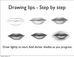Drawing Lips S Step By Lips Drawing Step By Step Drawing Drawing For Beginners