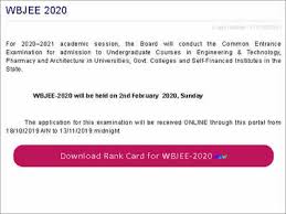 Wbjeeb Nic In 2020 Result West Bengal Wbjee Results 2020 Announced Souradeep Das Ranks First