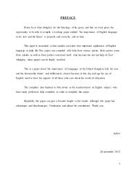 Contextual translation of bahasa pengantar into english. Makalah Bahasa Inggris