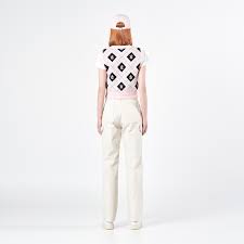 Adlv X Lisa A Logo Argyle Knit Vest