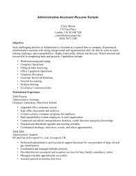 Sample Resume Receptionist Administrative Assistantcareer Resume Template Ca Medical Assistant Resume Administrative Assistant Resume Office Assistant Resume