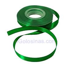 Cinta Raso Verde Doble Cara 1cm 22mts Para Detalles Regalo Cintas Caras Detalles Con Dulces