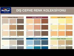 Marshall Dis Cephe Boya Katalogu Renk Kartelasi Youtube