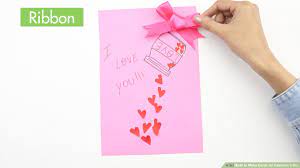 A free customizable valentine's card template is provided to download and print. 4 Ways To Make Cards For Valentine S Day Wikihow