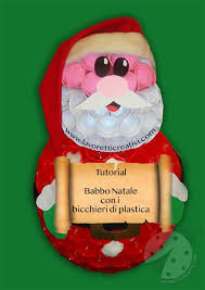 Idee originali per realizzare tanti animali, babbo natale ed un pupazzo di neve Babbo Natale Con Bicchieri Di Plastica