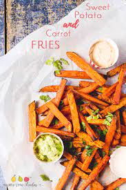 Carrot And Sweet Potato Fries Healthy Little Foodies Recipe Baby Led Weaning Recipes Baby Food Recipes Weaning Recipes