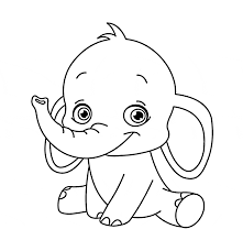 Some of the coloring pages shown here are adorable creature baby elephant 18 baby click on the coloring page to open in a new window and print. Elephant Picture To Color Cinebrique