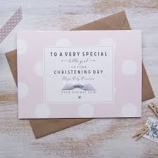 Baptism & christening greeting cards. Personalised Christening Baptism Card By Button Box Cards Notonthehighstreet Com
