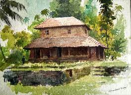 Maybe you would like to learn more about one of these? Kerala Guest House Village Home Water Painting Home Art