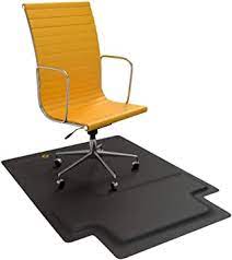 The chair mat is designed from premium polycarbonate that is the best material unbeatable durability and guaranteed not to break, crack, scratch or curl; Amazon Com Office Chair Mat With Anti Fatigue Cushioned Foam Chair Mat For Hardwood Floor With Foot Rest Under Desk 2 In 1 Chairmat Standing Desk Anti Fatigue Comfort Mat For