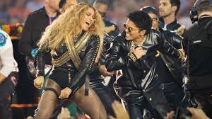 It's that time of year, when america's favorite unofficial holiday gives the nation license to drink irresponsibly on sunday night and turn into marketing experts. Beyonce Bruno Mars Crash The Pepsi Super Bowl 50 Halftime Show Nfl Youtube