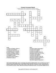 Otherwise, get you chemistry book and try again with the periodic table open in front of you. Element Crossword Puzzle Crossword Puzzle Crossword Crosswords Worksheets