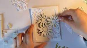 Try these 10 die cutting hacks that will help you. Card Making With Only Die Cuts White Gold Youtube
