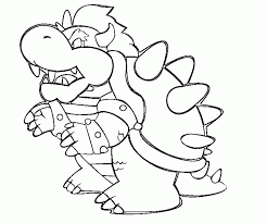 Bowser Coloring Pages Free Coloring Home