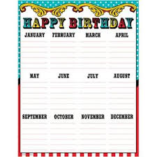 Details About Carnival Happy Birthday Chart Teacher Created Resources Tcr7571