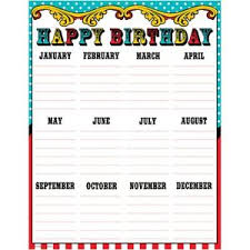 details about carnival happy birthday chart teacher created resources tcr7571