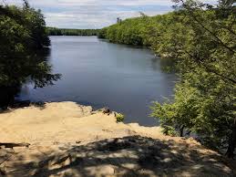 This was my first weekend at college. Visited The Old Jumping Rock On Saco River Maine