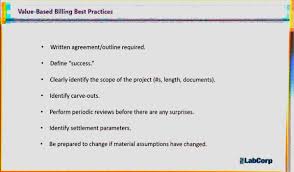 Maybe you would like to learn more about one of these? Lisa Simon On Twitter Kathryn Kyle Of Labcorp Talks About Value Based Billing Best Practices Leimpf18