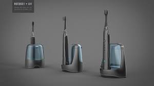 stylish sonic toothbrush with a uv sanitizer base that stores 4 additional brush heads currently being develo brushing teeth sonic toothbrush electronic brush