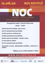 Již po třinácté se otevřou brány kostelů, chrámů, modliteben, sborů, kapliček a dalších míst plzeňské diecéze při akci noc kostelů, která nabízí možnost nezávazného přiblížení se a setkání s křesťanstvím. Noc Kostelu 2020 Sceav Bohumin