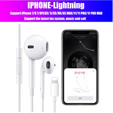 Buy the best and latest iphone bluetooth earphone on banggood.com offer the quality iphone bluetooth earphone on sale with worldwide free shipping. Apple Lightning Bluetooth Earbuds In Ear Wired Earphones With Remote Control For Iphone 11 X Max Xr 7 8 Plus Shopee Malaysia