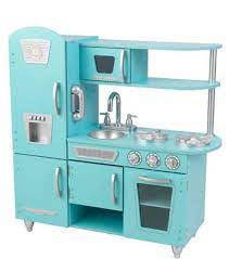 Hip kids wooden play kitchens can be purchased as a set consisting of a cooktop with sink & refrigerator or the cooktop with sink can be purchased as a stand alone item. Kidkraft Vintage Kitchen Set Reviewed Toy Reviews By Dad