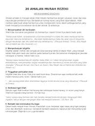 Pintu rezeki bisa datang dari mana saja. 20 Amalan Murah Rezeki 1 Menyempatkan Diri Beribadah