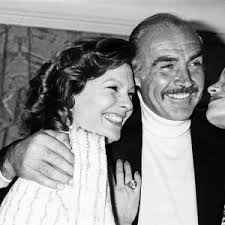 Sean Connery and Micheline at LAP Print, 25th January 1989. Art Prints,  Posters & Puzzles from Memory Lane