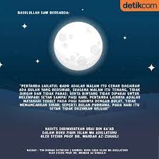 Tanda Tanda Lailatul Qadr Di 2020 Infografis Bulan Purnama Malam
